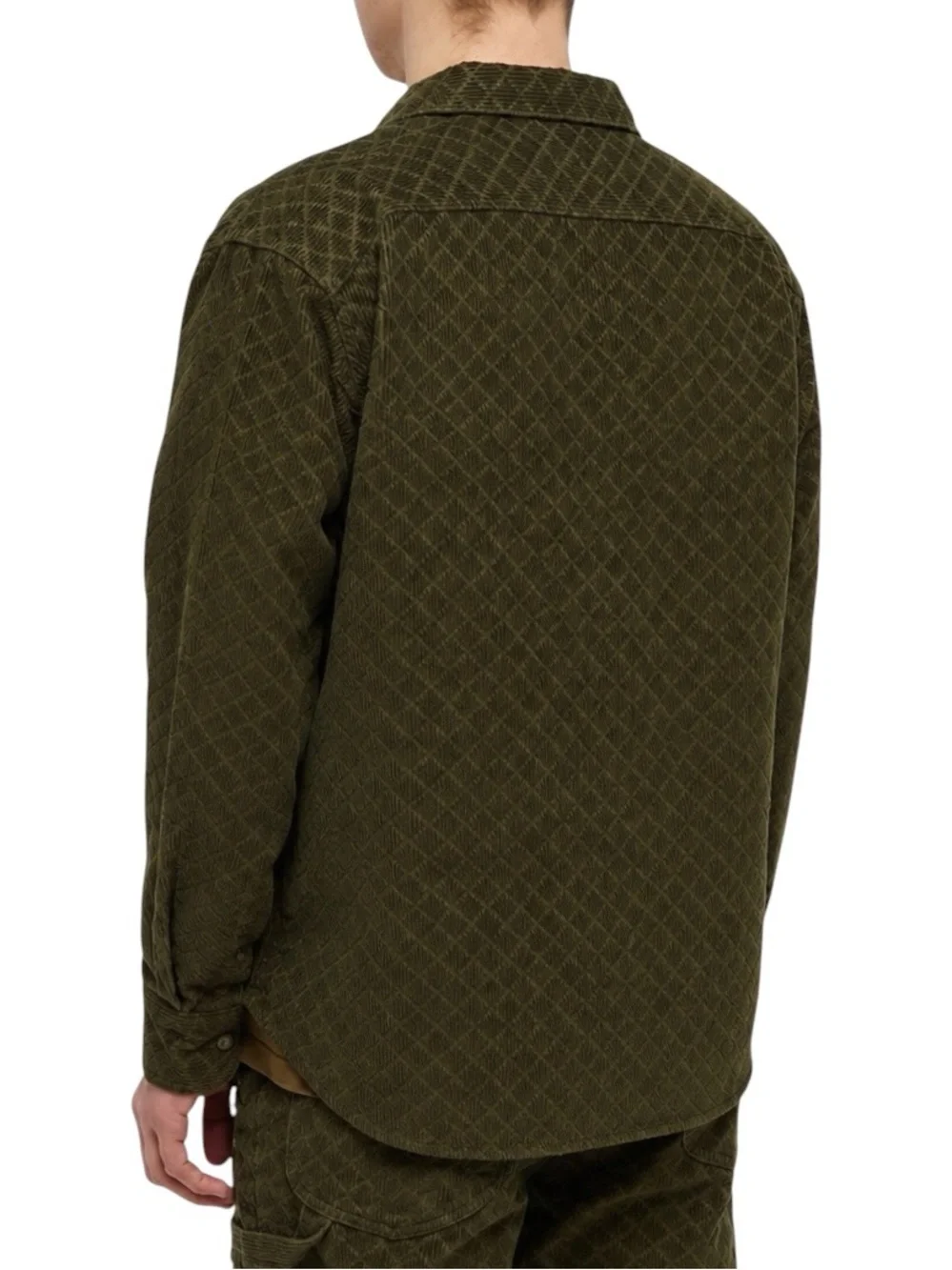 Lee x The Brooklyn Circus Cordoroy Quilted Overshirt Jacket Kale Green Size M